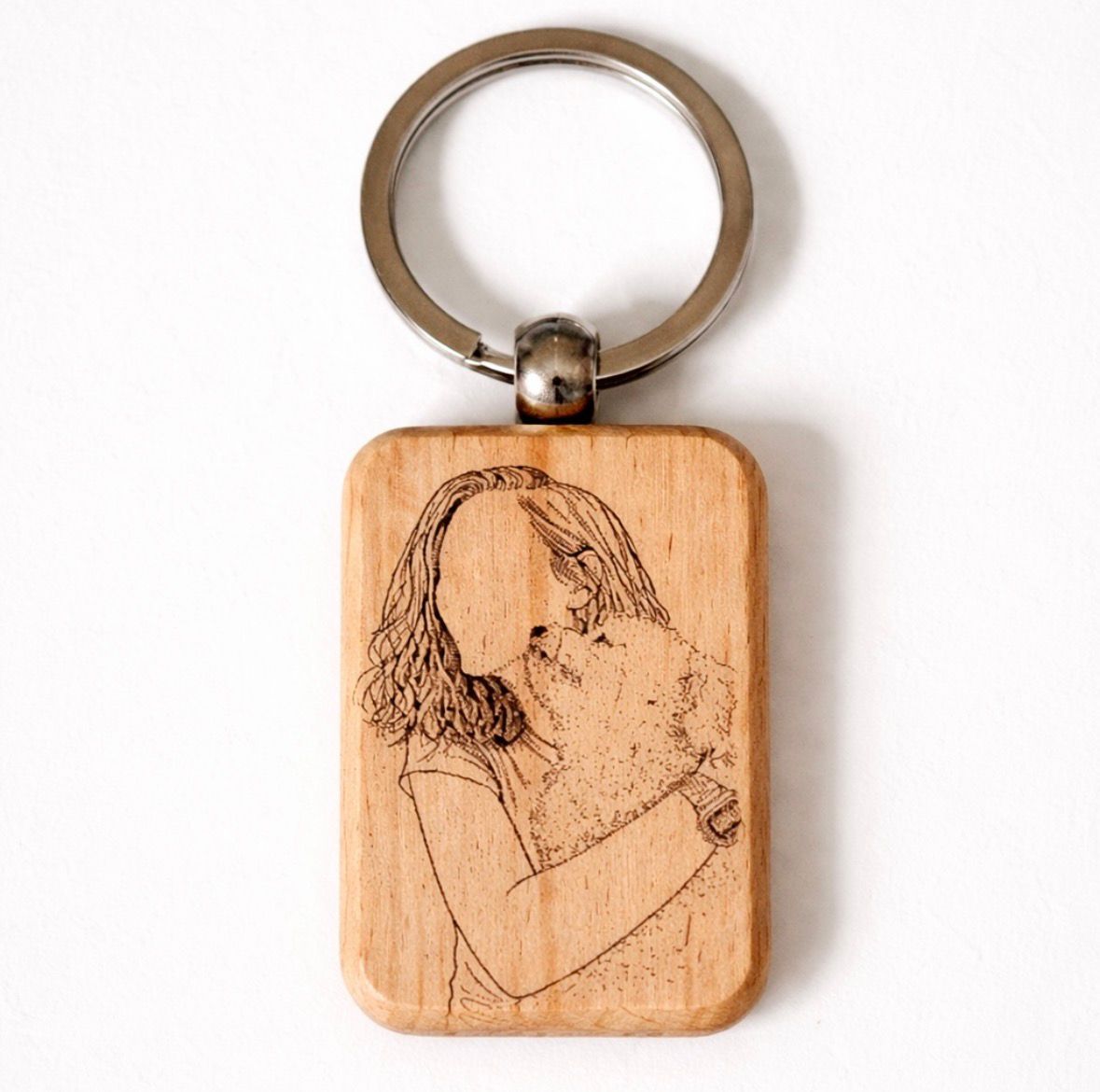 LLAVERO DE MADERA GRABADO